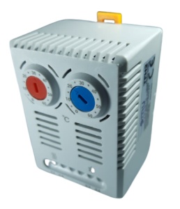 Termostat incalzire racire pe sina bimetal 0-60 grade 1NO/1NC IP20 - Img 2