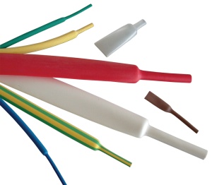 Tub termocontractabil subţire, contracţie 2:1, roşu