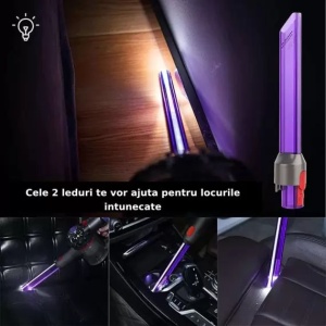 Accesoriu colector de praf cu tub lung si plat compatibil pentru aspiratoarele Dyson v7 v8 v10 v11 v12 v15 - Img 2