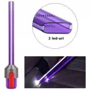 Accesoriu colector de praf cu tub lung si plat compatibil pentru aspiratoarele Dyson v7 v8 v10 v11 v12 v15 - Img 3