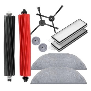 Set accesorii compatibile pentru aspiratoare Roborock S8 MaxV Ultra : Perie principala: 1 pereche; Filtru: 1 cutie; Periilaterale:1pereche;lavete:2buc; Saci de praf: 2 buc; laveta lateral/perie laterala: 2 buc