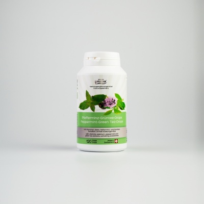 Ceai verde cu mentă - Supliment alimentar antioxidant - 120 tablete