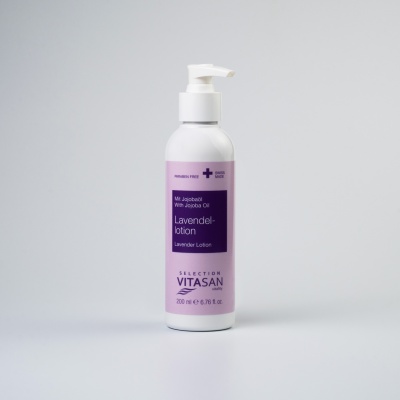 Loțiune de corp calmantă cu Lavandă și ulei de Jojoba - 200 ml.