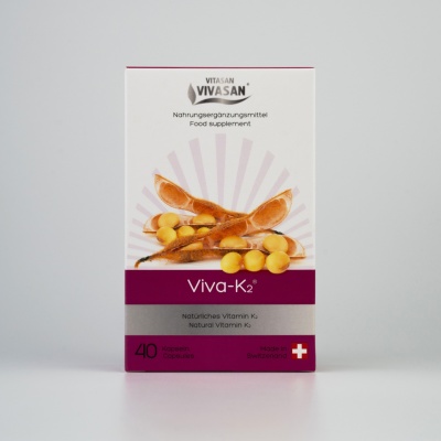 VIVA K2 - Supliment alimentar pentru refacerea și fortificarea țesutului osos - 40 capsule