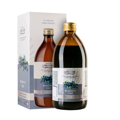 Băutură Afine Vital - Supliment alimentar îmbogăţit cu fier şi vitamine - 500 ml. - Img 2