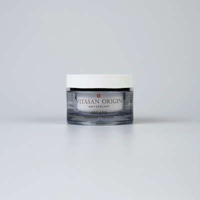Cremă de față antiage cu ulei de Argan și acid hialuronic - 50 ml.