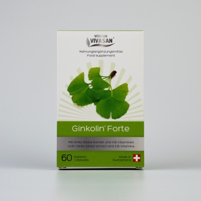 Ginkolin Forte - Supliment alimentar cu extract de Ginkgo biloba - 60 capsule