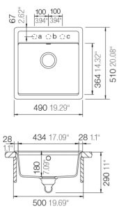 Schock granitni sudoper NEMO N-100S crna mat - Img 3