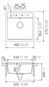 Schock granitni sudoper NEMO N-100S crna mat - Img 3