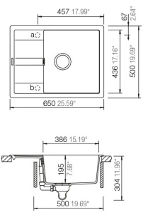 Schock granitni sudoper RONDA D-100L boja Vanilla - Img 2