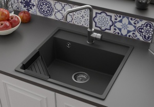 Granitni sudoper Valterra V53 boja grafit siva - Img 3