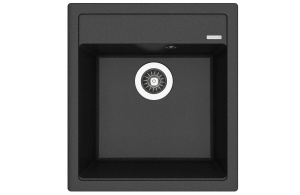 Florentina Lipsi 460 – Granitni Sudoper od Kvarcnog Kamena, Antracit (46x51cm)