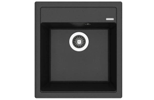 Florentina Lipsi 460 – Granitni Sudoper od Kvarcnog Kamena, Antracit (46x51cm)