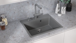 Granitni Sudoper 560x500mm - GRAFIT SIVA model V104 - Img 2