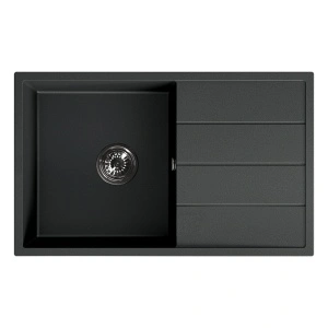 Granitni Sudoper 78x48 - GRANIT CRNA model LYON - Img 2