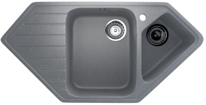 Ugaoni granitni sudoper Valterra V409 boja siva