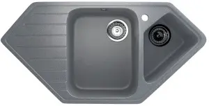 Ugaoni granitni sudoper Valterra V409 boja siva