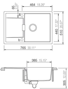Schock Cristadur granitni sudoper MONO D-100 boja crna mat - Img 4