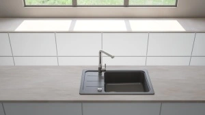 Schock granitni sudoper FORMHAUS D-100LS boja crna mat - Img 3