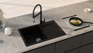 Granitni sudoper ULTRA CRNA model LYON - Img 3