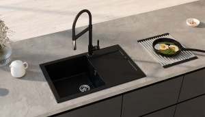 Granitni sudoper ULTRA CRNA model LYON - Img 3