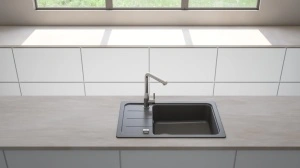 Schock granitni sudoper FORMHAUS D-100LS boja vanilla bez - Img 3