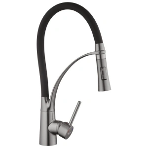 Set: KAV inox sudoper 55x50 grafit + slavina s tušem + dozator + korpa - Img 3