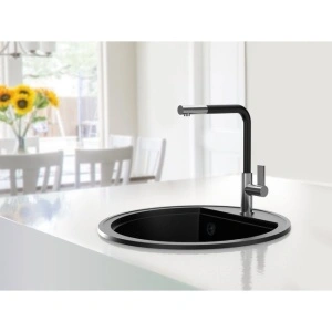 Valterra COMO Okrugli Granitni Sudoper – Siva Boja (ϕ 510mm) - Img 4