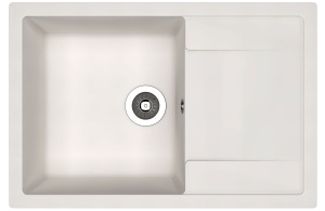 Granitni sudoper Techno 760 76x51x20 boja prljavo bijela