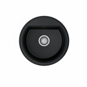 Valterra COMO Okrugli Granitni Sudoper – Ultra Crna (ϕ 510mm)