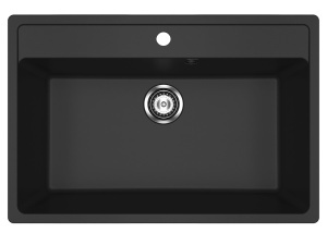 VALTERRA Granitni Sudoper, model V600 čisto crna boja 77x50x20cm
