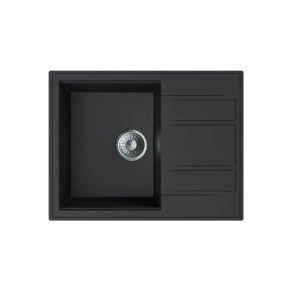 Granitni sudoper Valterra Torino ultra crna boja 65x50x21 cm