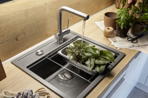 PREMIUM Schock Cristadur granitni sudoper MONO N-100 boja Silverstone - Img 2
