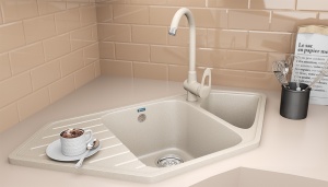 Ugaoni granitni sudoper Valterra V409 boja bež - Img 3