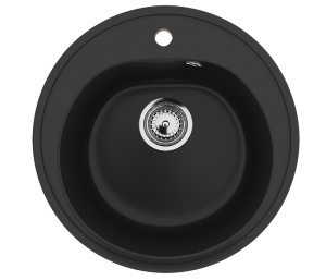 Granitni sudoper fi500mm - ULTRA CRNI model V101