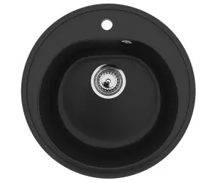 Granitni sudoper fi500mm - ULTRA CRNI model V101