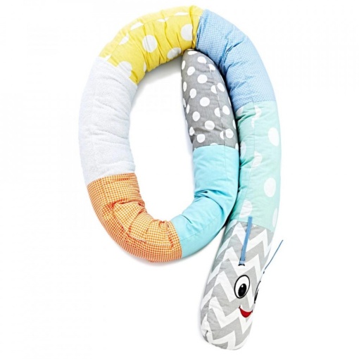 Protectie laterala multifunctionala BabyJem Caterpilar (Culoare: Bleu)