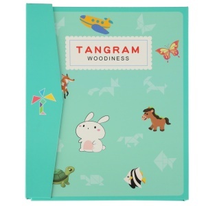 Carte de puzzle magnetic blocuri de puzzle 3D tangram - Img 3