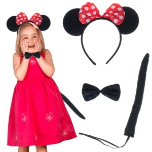 Costum banda de cap de costum papion papion coadă set mouse