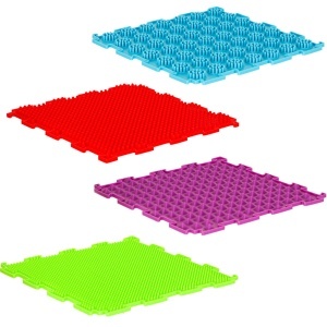 Covor de puzzle senzorial Montessori pentru masajul picioarelor 8 piese - Img 3