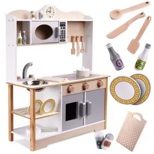 LULILO Bucătărie din lemn pentru copii MDF KUKETO + accesorii