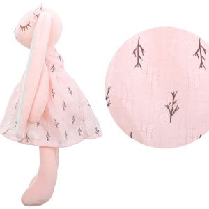 Mascotă iepure de pluș roz 35cm - Img 2
