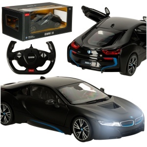 Mașină RC 1:14 BMW i8 deschidere uși negru