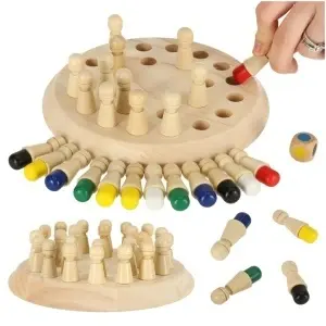 Memorie puzzle joc chinezesc chinezesc meci culori din lemn