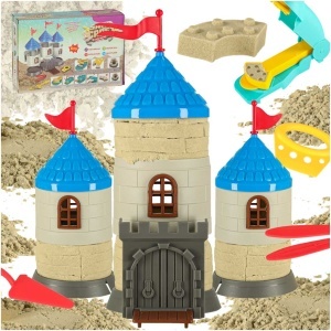 Nisip pentru copii 750g castel kit creativ