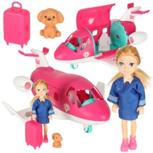 Păpușă pliabilă accesorii de stewardesă pentru avioane