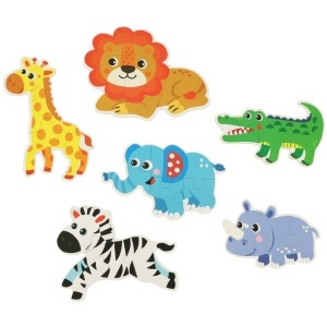 Puzzle într-o cutie de conserve safari animale 25 puzzle-uri - Img 3