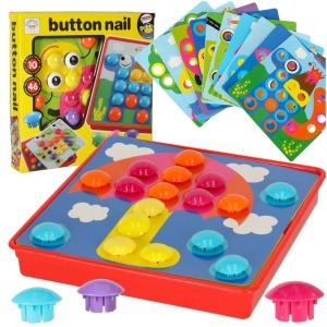 Puzzle mozaic educațional cu butoane 57el.