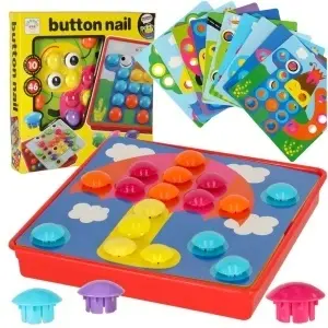 Puzzle mozaic educațional cu butoane 57el.
