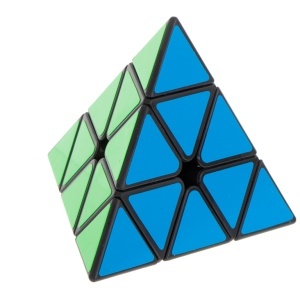 PYRAMINX puzzle puzzle cub joc negru MoYu negru - Img 3